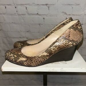 L.K. Bennett snakeskin wedge‎ shoes size 37